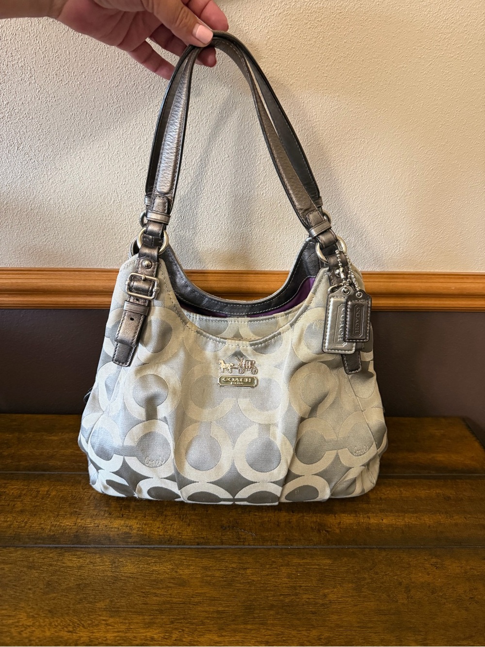 Coach Madison Op Art Hobo Shoulder Bag